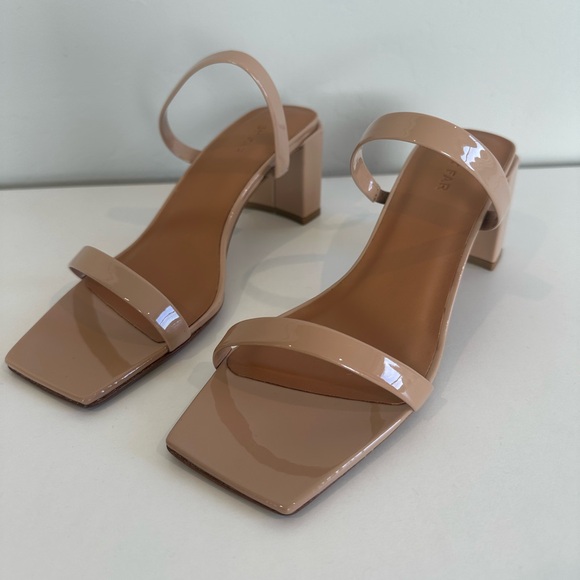 BY FAR Tanya Patent Leather Mule Heel / Nude / Multiple EU Size 38 - Picture 7 of 10